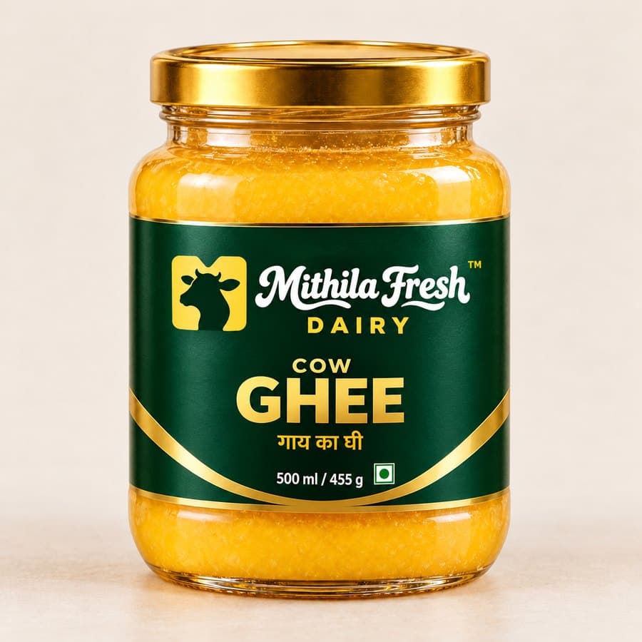 Jar of Mithila Fresh Dairy cow ghee